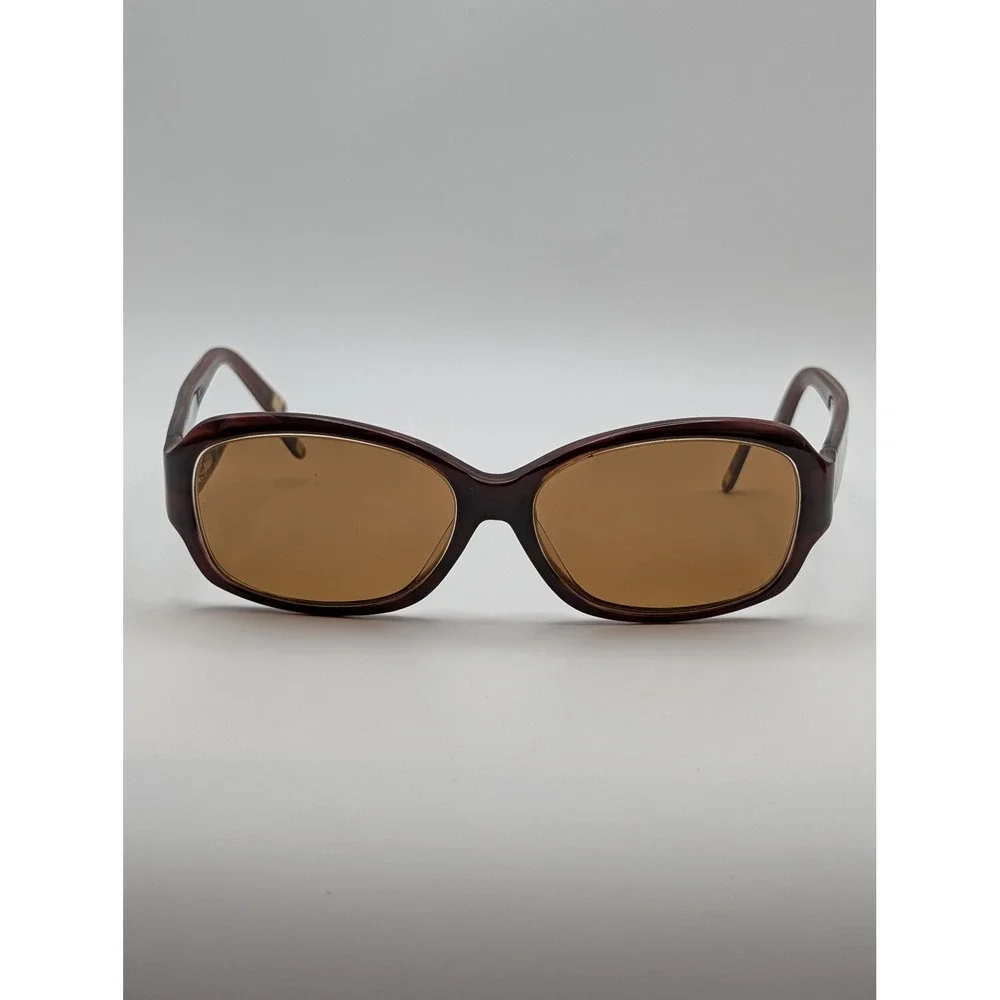 Saks Fifth Avenue 69/S Sunglass Frames Only Brown Floral Inlay Temples 57-15-135